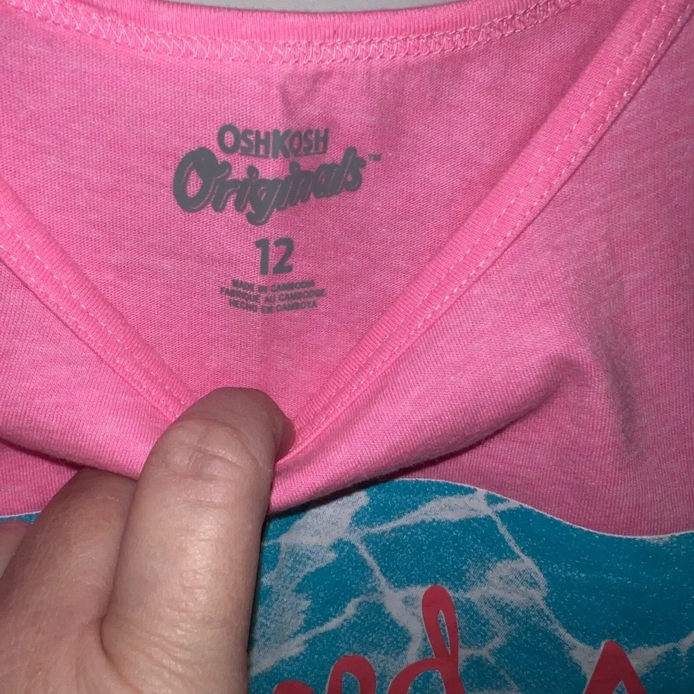 Justice Girls Pink Flamingo Tank Top NWOT